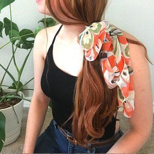Silk 70's Neck and Hair Scarf